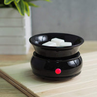 HOSLEY®  Ceramic Electric Candle Warmer, Black Color