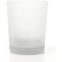HOSLEY®  Glass Votive Tealight Holder, Frosted White Finish, Pack of 24