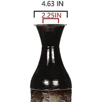 HOSLEY® Metal Embossed Floor Vase, Brown tones Moroccan , 28.5 Inches High