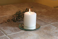 Unscented Pillar Candles, White Color, Set of 16, 4 inches High each