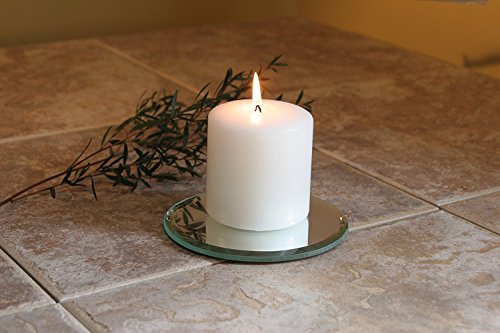 Unscented Pillar Candles, White Color, Set of 4, 4 inches High each