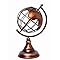 Copper Colored Finish Tabletop Decorative Globe 8 Inch High. Ideal Gift for Wedding Teacher College Student Dorm Study Den Home Office LED Votive Candle Gardens