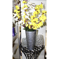HOSLEY® Iron Galvanized Vases French Buckets, Set of 3, 9 inches High each ,