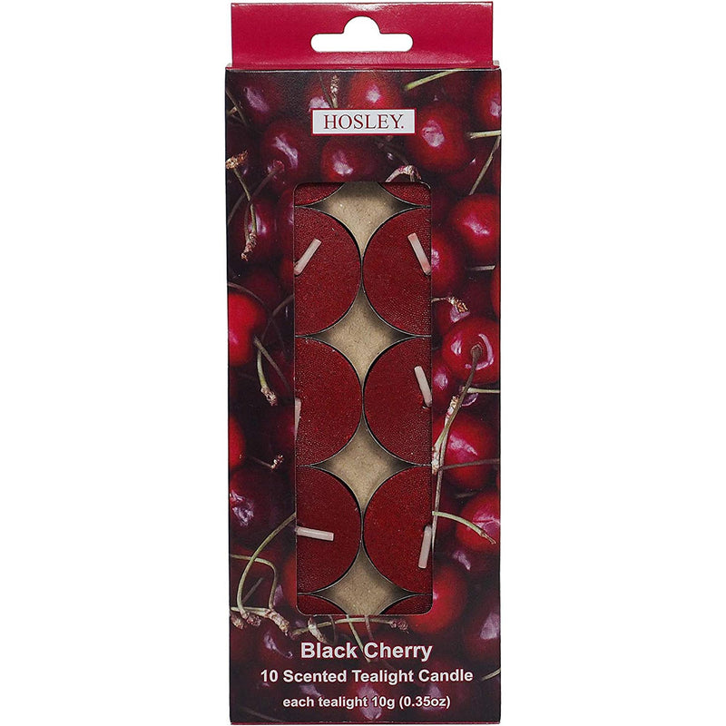 120PCs Bulk Pack Black Cherry Fragrance Highly Scented Tea Light Candle. Ideal for Wedding Church Vigil Emergency Lanterns Spa Aromatherapy Party Reiki Candle Garden