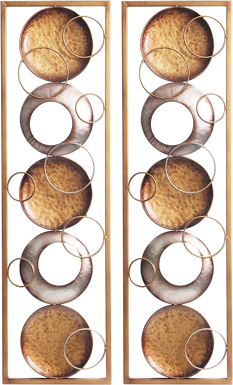 Metal  Wall Decor, Set of 2 , 35 Inches High