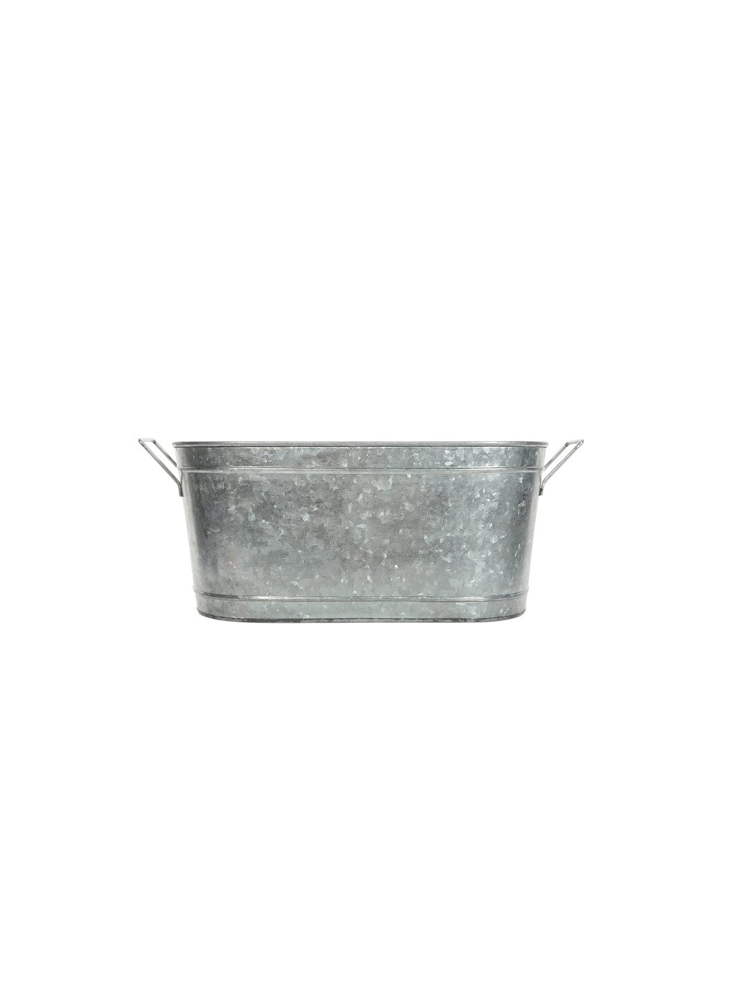 18 Inch Long Galvanized Oval Beverage Party Tub Chiller. Garden Planter Serve Ware. Ideal for Patio Garden O3