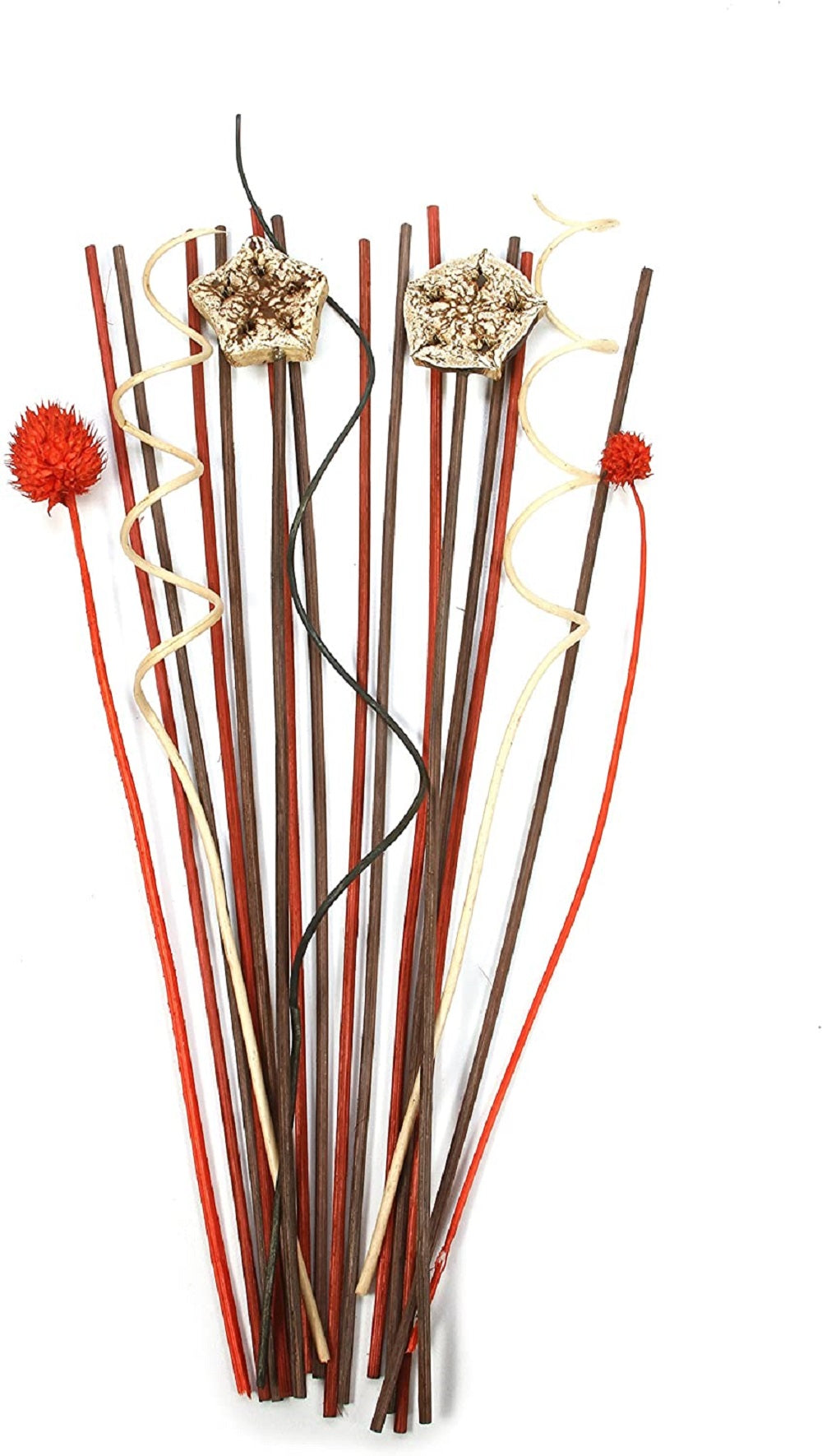 Vibrant Red High Botanical Diffuser Reeds for Aromatherapy and Fragrance Diffusers 12.5 High