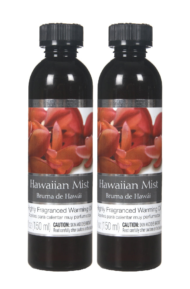 Set of 2, 5 oz Tropical Hawaiian Mist Fragrance Warming Oils. Ideal Gift for Weddings, spa, Reiki, Meditation, Bathroom Settings. P1