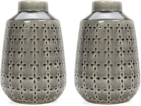 Grey Ceramic Vase | Set of 2