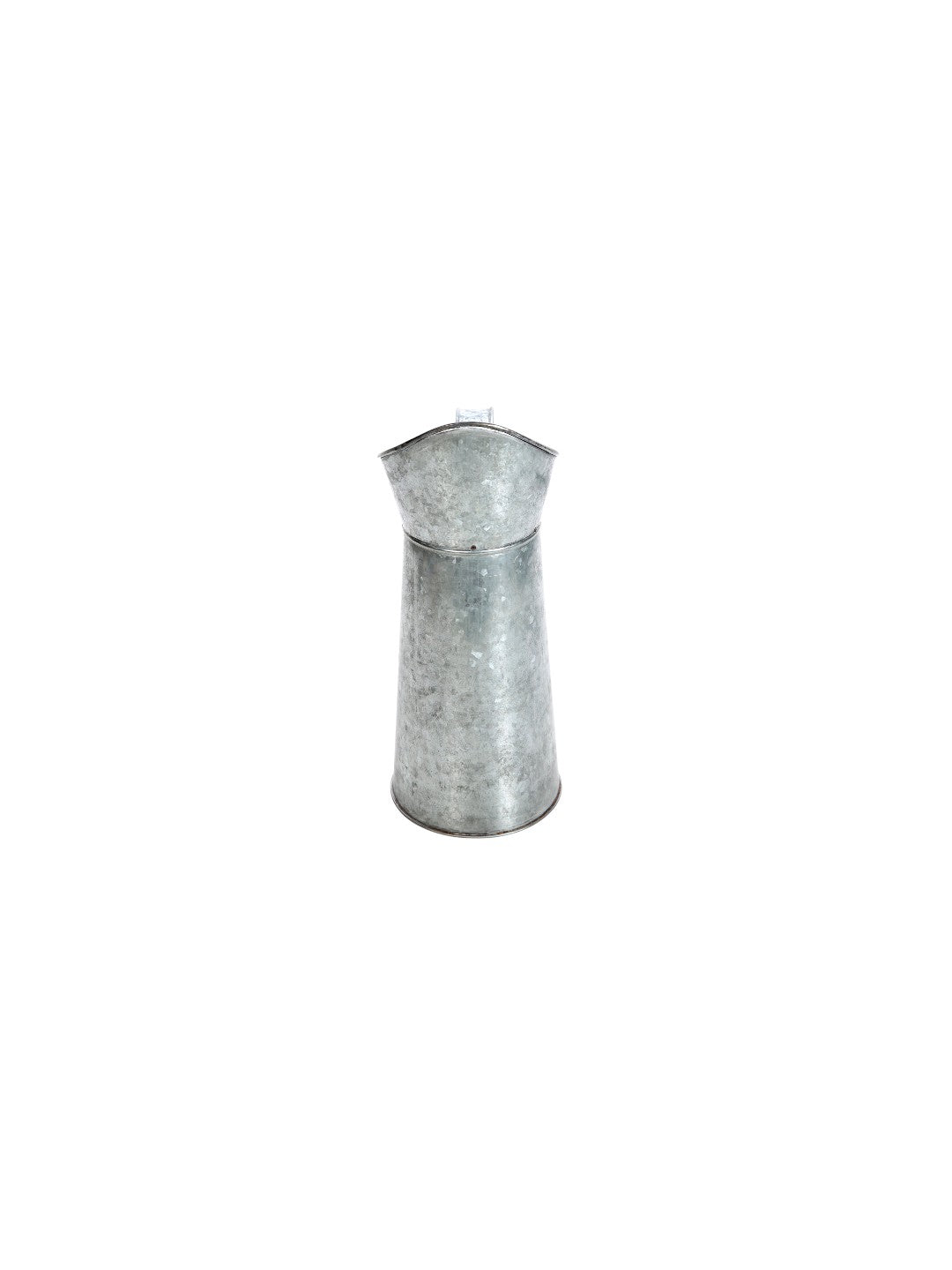 Iron Galvanized Pitcher, Set of 2, 14 inches High each