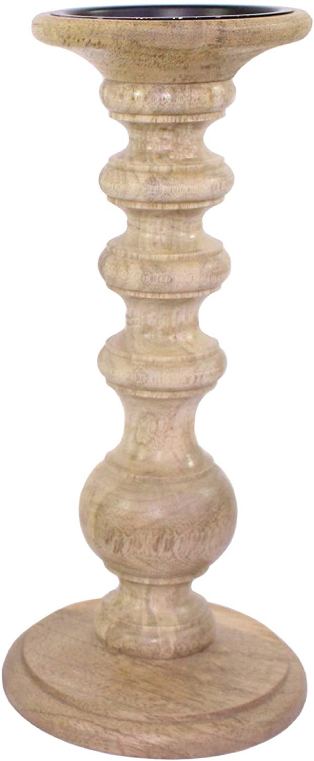 Embrace Country Style with Our 11 Inch High LED Wooden Pillar Candle Holder Natural Elegance for Rustic Decor and Warm Illumination