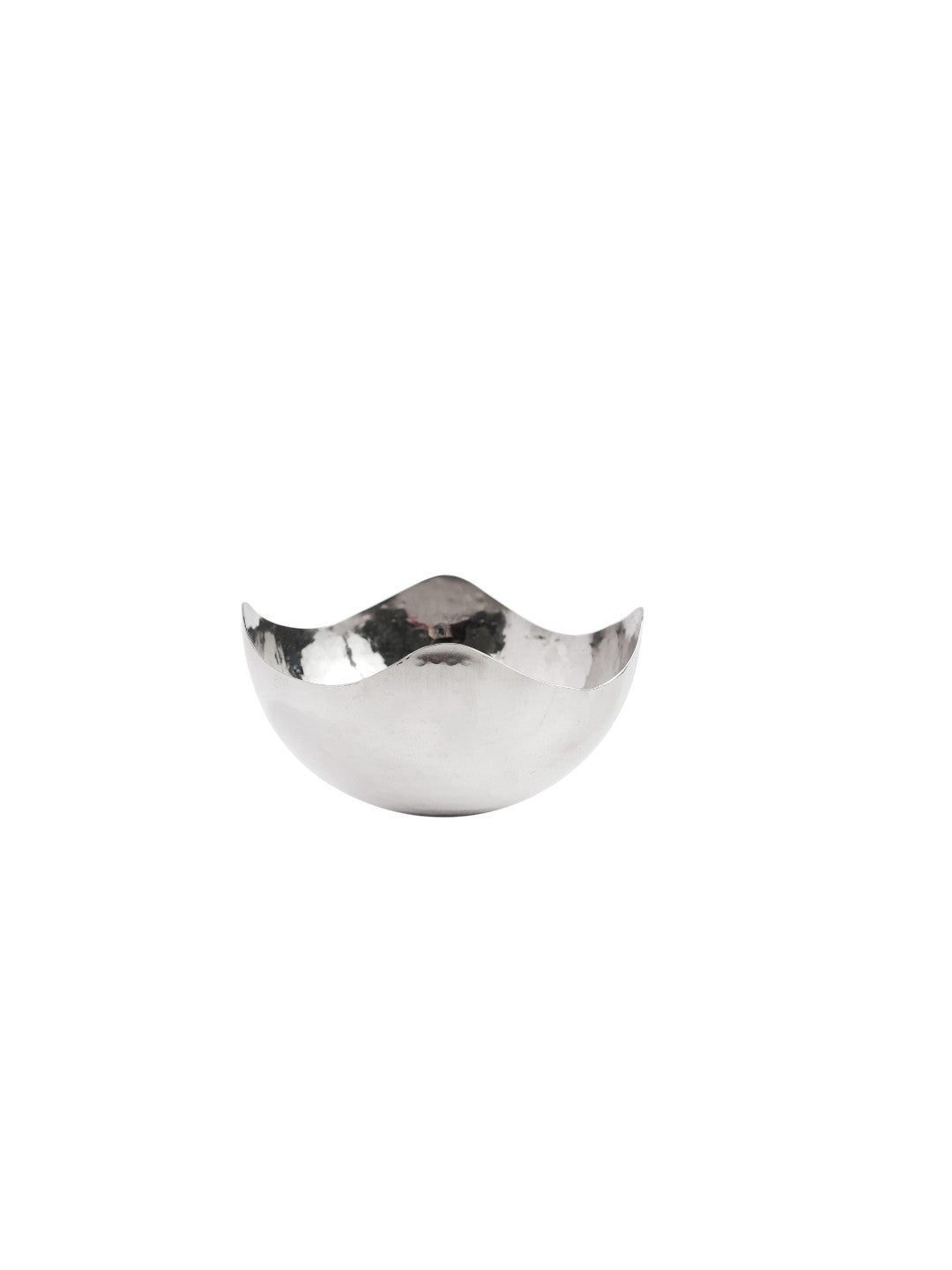 10 Long Silver Finish Metal Bowl Modern Elegance for Serving and Decor Contemporary Accent for Stylish Homes Sophisticated