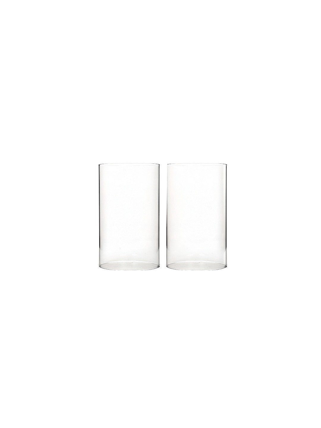 Elevate Ambiance with Our Set of 2, 7 Inch Clear Glass Hurricane Candle Holders or Sleeves - Elegant Home Decor Accents for Timeless Style