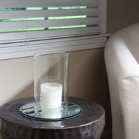 Elevate Ambiance with Our Set of 2, 7 Inch Clear Glass Hurricane Candle Holders or Sleeves - Elegant Home Decor Accents for Timeless Style