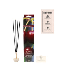 Black Cherry Fragrance Incense Sticks Essential Oils Infusion for Long-Lasting Aromatherapy Bliss Holistic Relaxation in Every Box Pack of 240 Incense Stick