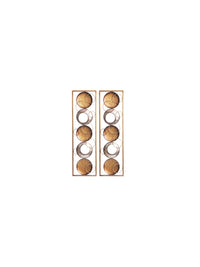 Metal  Wall Decor, Set of 2 , 35 Inches High