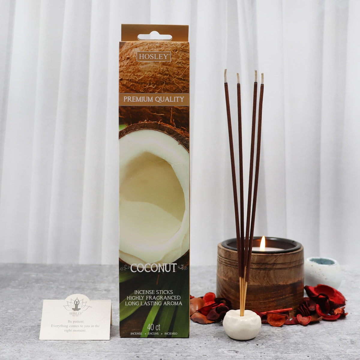 Coconut Fragrance Incense Sticks Essential Oils Infusion for Long-Lasting Aromatherapy Bliss Holistic Relaxation in Every Box Pack of 240 Incense Stick