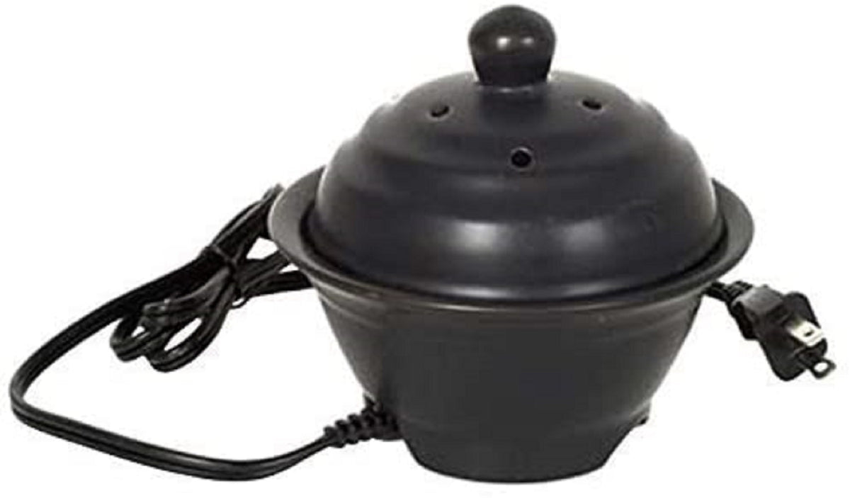 Ceramic Electric Liquid Potpourri Pot Warmer,  Black color,  5 inches High