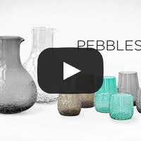 Pebbles Pitcher 10 Inches High Decanter Smoke Ideal Gift for Wedding Floral Vase Party Home Decor Office Spa O9