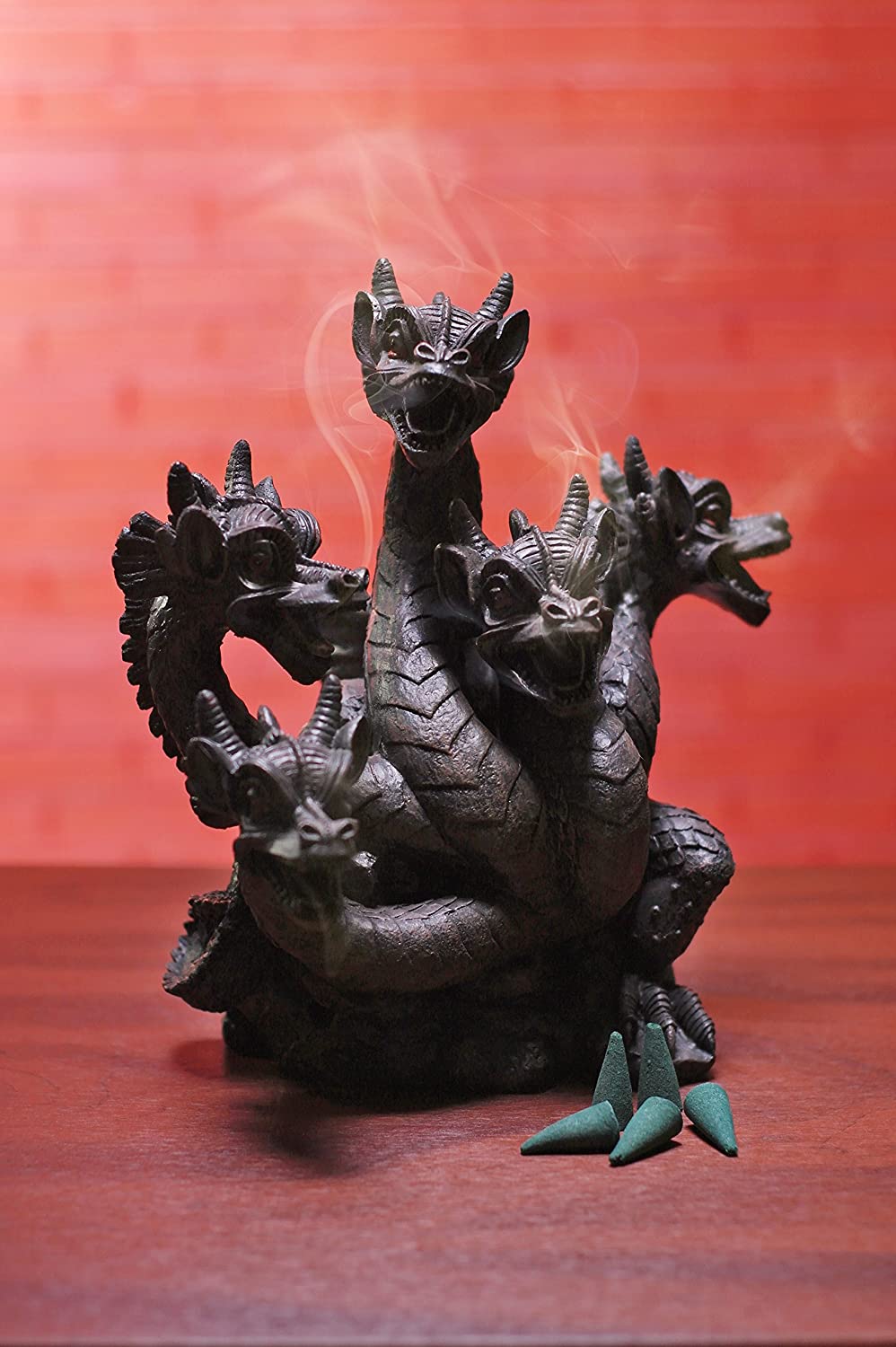 Resin Smoking Dragon Incense Cone Holder