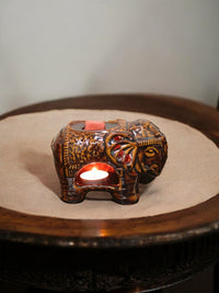 Ceramic Oil Warmers, Elephant,   6 Inches Long