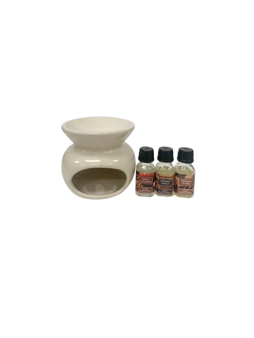 Oil Warmer with 3 x15ml Warming Oils Gift Set Great Value. Ideal Gift for Wedding Party Spa and Aromatherapy