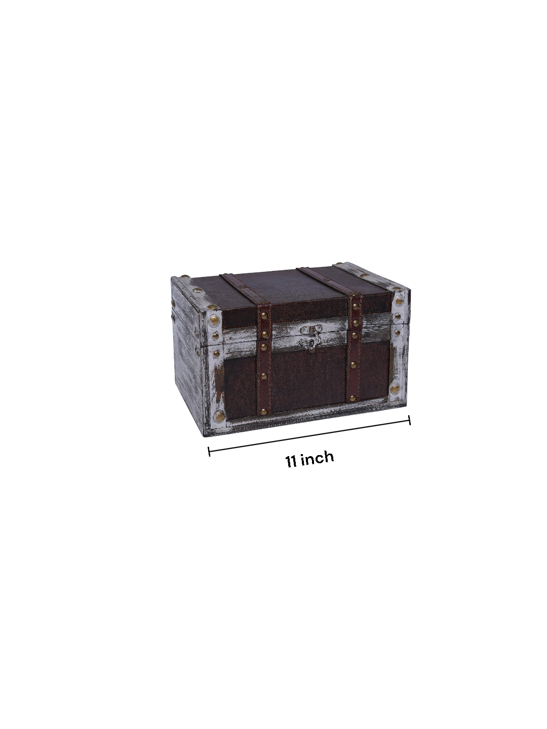 Wood Decorative Storage Box, 11 inches Long