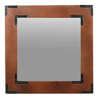 Wood Frame Mirror, 20 inches High