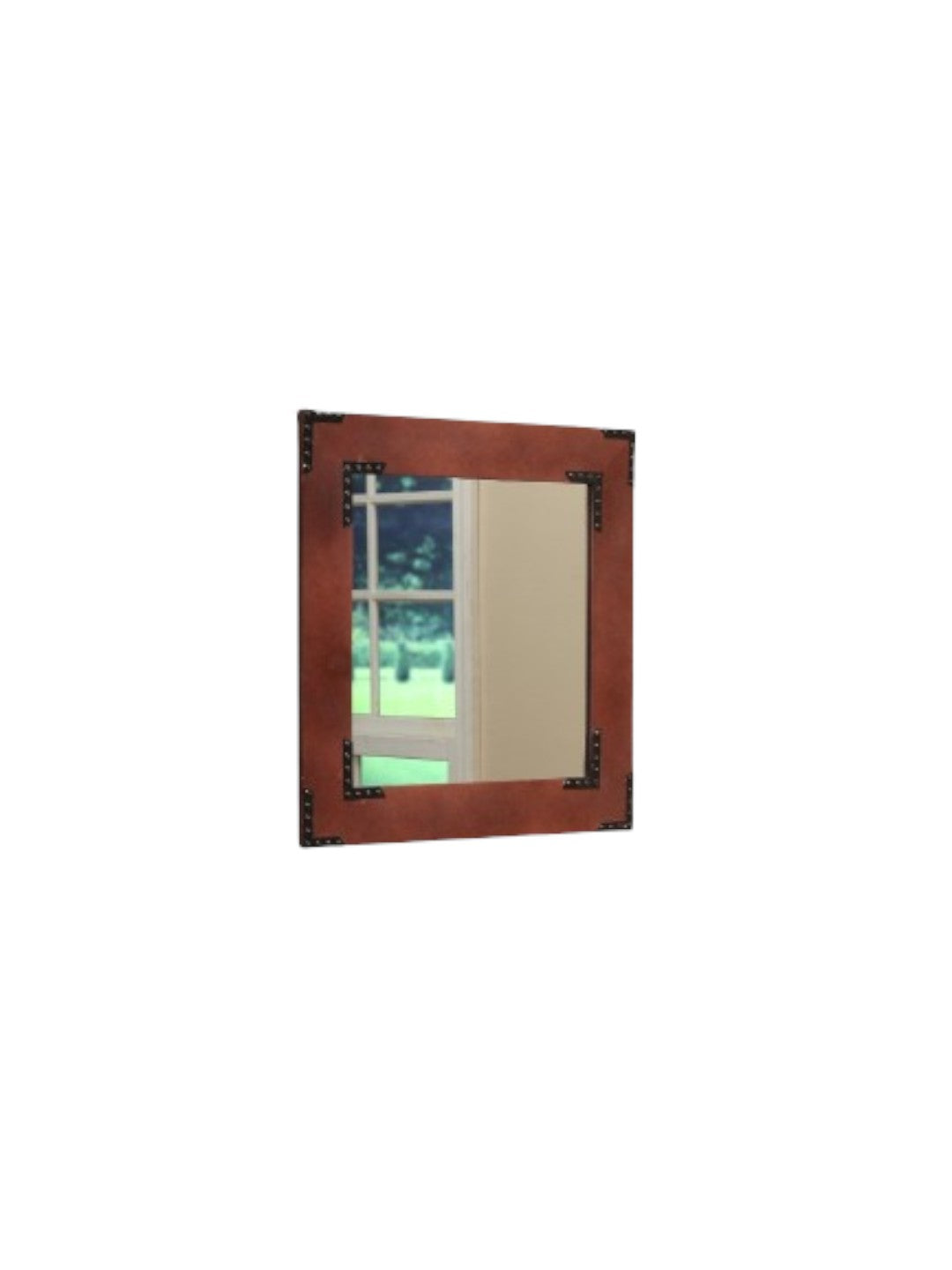 Wood Frame Mirror, 20 inches High