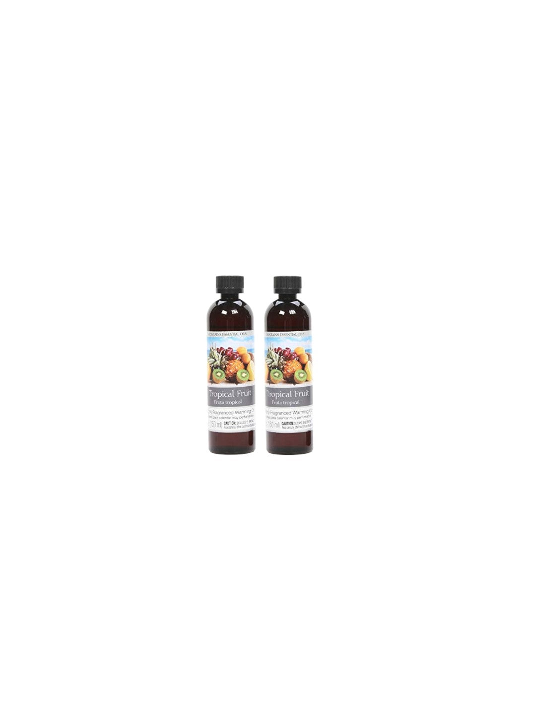 Set of 2 Tropical Fruit Fragrance Warming Oils 5 Ounce. Ideal Gift for Weddings spa Reiki Meditation Bathroom Settings. P1