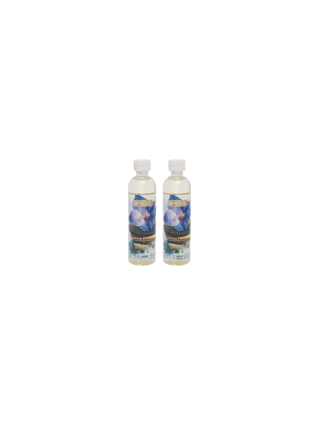 Set of 2 Ocean Flowers Fragrance Warming Oils 6 Ounce Bottles for Continuous Aromatic Bliss and Serene Coastal Ambiance Transform Your Space