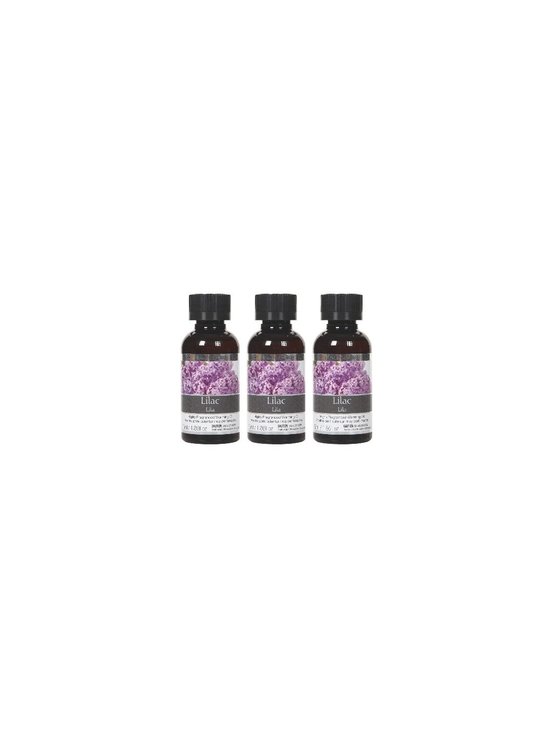 Set of 3, 55 ml LILAC Fragrance Warming Oils. Ideal Gift for Weddings, Spa, Meditation Settings. P1