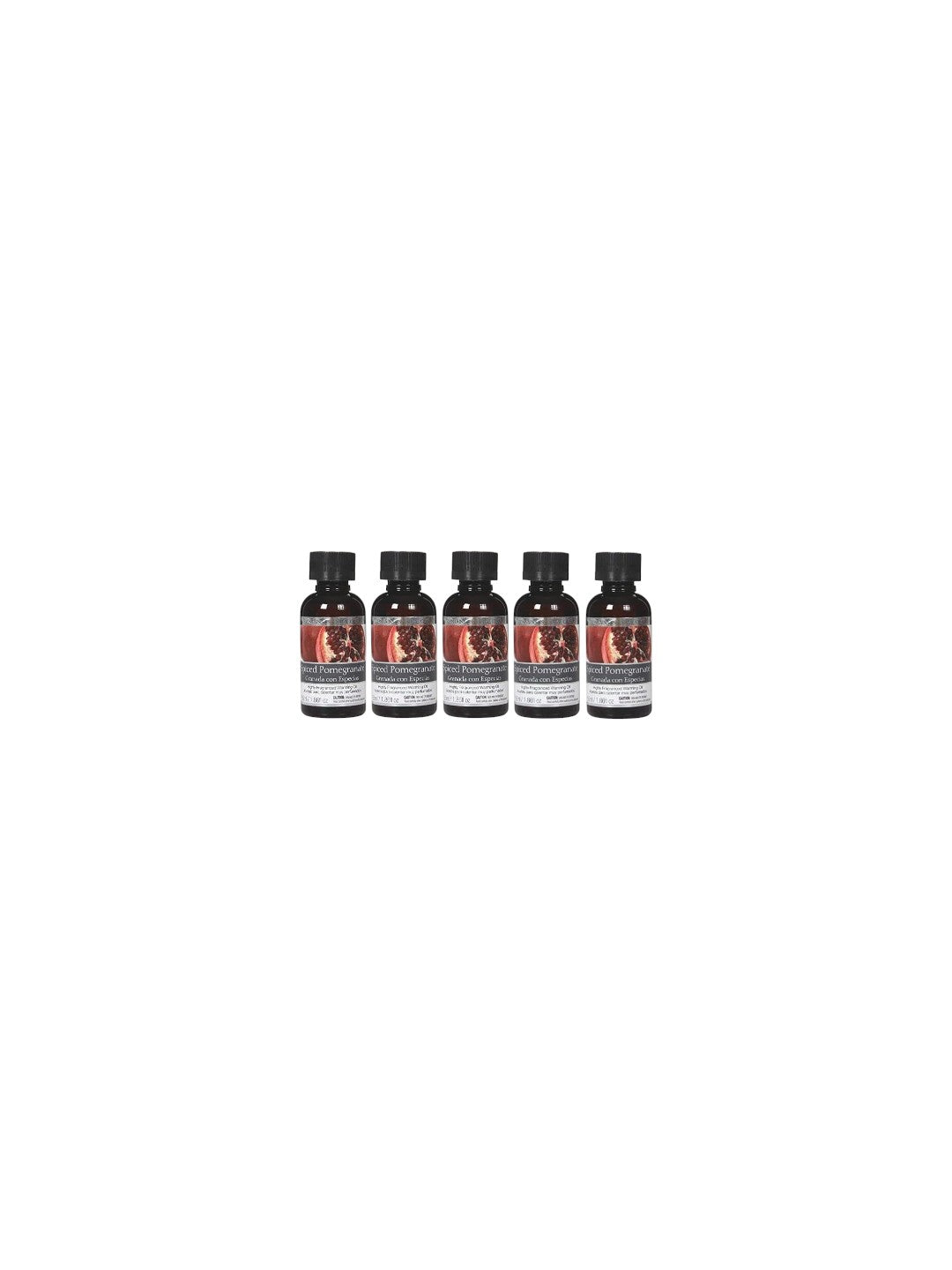 Spiced Pomegranate Warming Oils Set of 5,55ml each for Aromatherapy & Home Fragrance