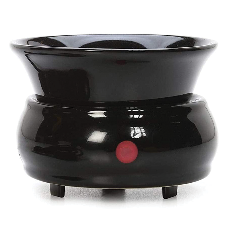 HOSLEY®  Ceramic Electric Candle Warmer, Black Color
