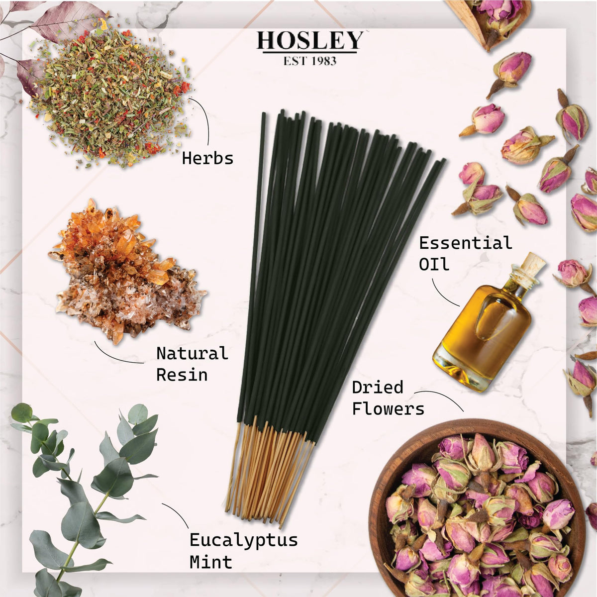 Eucalyptus Mint Fragrance Incense Stick Infused with Essential Oils for Long-Lasting Aromatherapy Bliss Holistic Relaxation in Every Box Pack of 240 Incense Stick Pack of 6