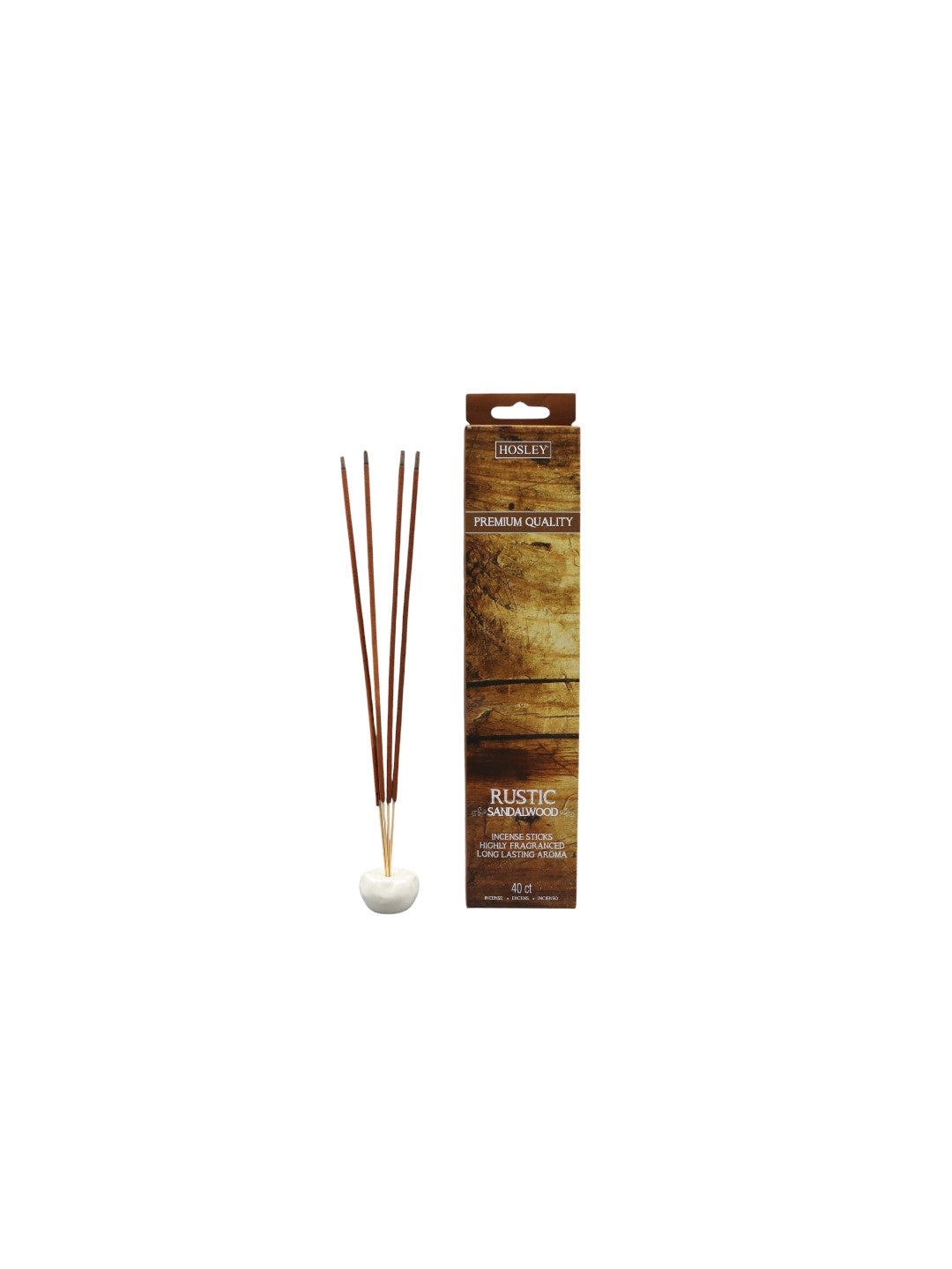 240 Pack of Rustic Sandalwood Fragrance Incense Stick Infused with Essential Oils. Ideal Gift for Wedding, Events, Aromatherapy, Spa, Reiki, Meditation, Bathroom Settings