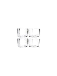 Set of 4 Clear Square Glass Vase/Tealight and Votive Holder 3.94 Inch High Ideal Gift for Succulents Wedding Party Spa and Aromatherapy