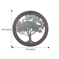 ® Farmhouse Wall Decor Tree of Life 20’’ Diameter Pack of 2 for Rustic Home Ambiance and Symmetrical Styling Rooted Elegance