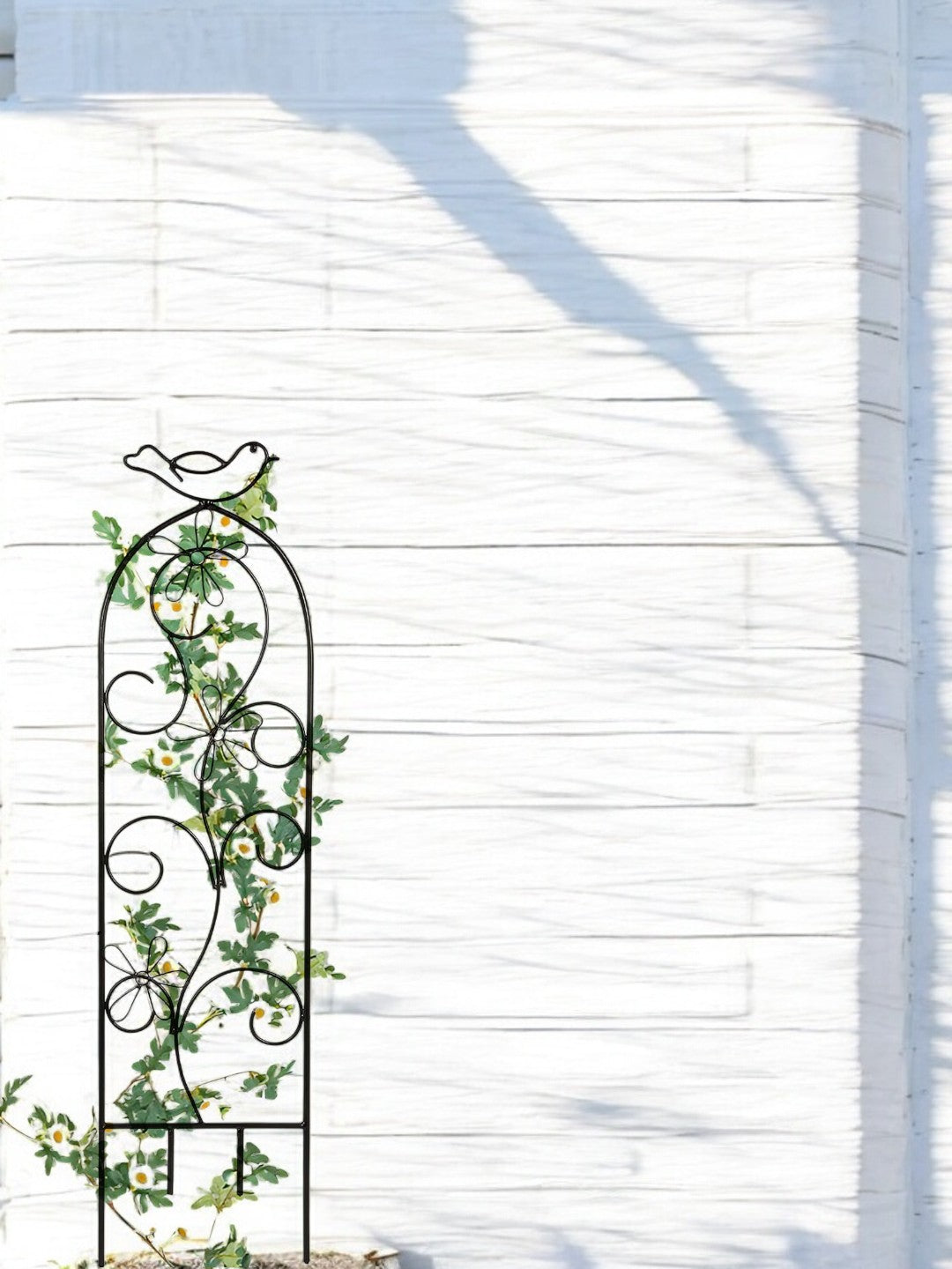 Iron Wave Pot Trellis, Set of 2, 28 inches High each