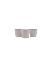 Set of 3, 5In D White Wash Finish Bucket/Pots with PVC Liner, Ideal Gift for Wedding Home Office Party DYI Indoor Outdoor Garden Patio