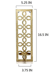 HOSLEY Metal Wall Sconce, Set of 2, 16.5 Inches High