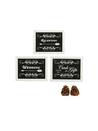 Wood Farmhouse Wedding Signage, 11.5 inches Long