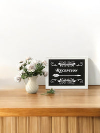 Wood Farmhouse Wedding Signage, 11.5 inches Long