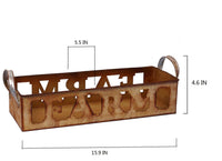 Iron FARM Planter, Brown Color, 16 inches Long